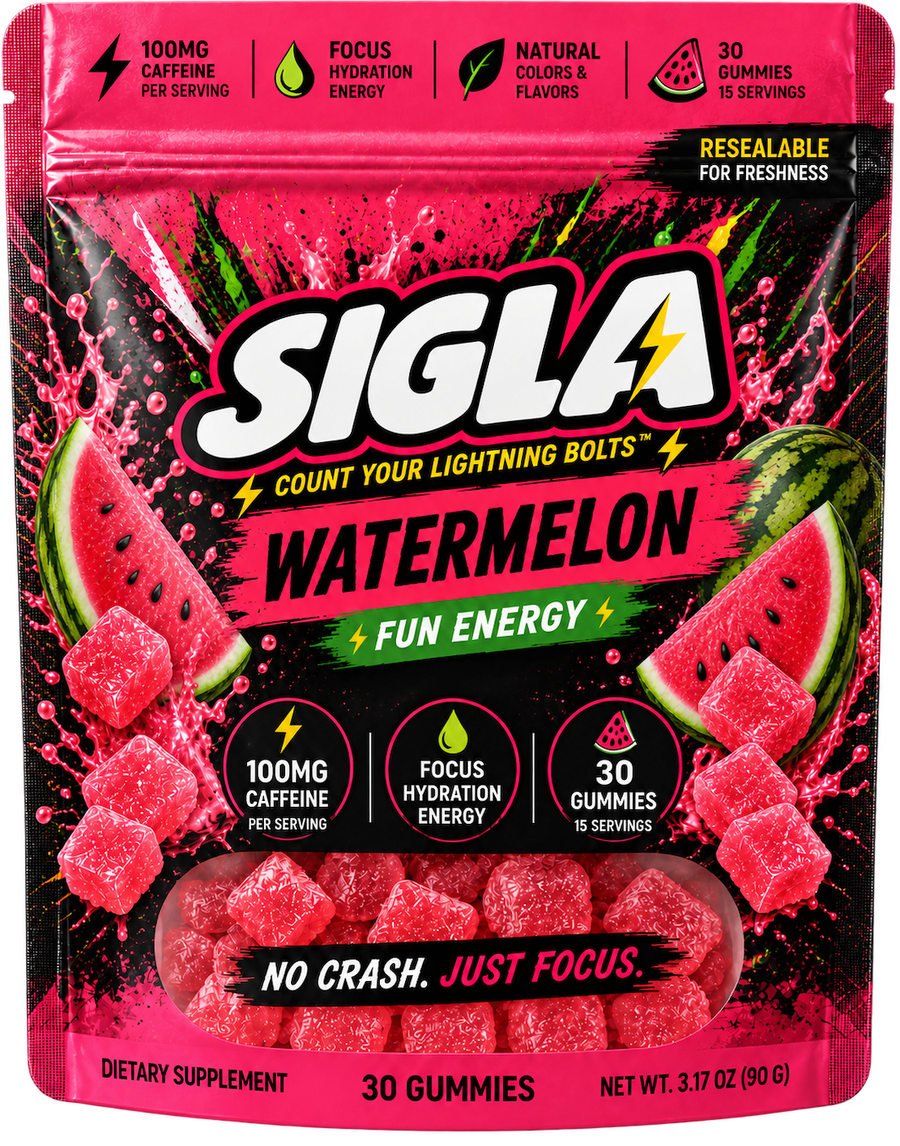 Caffeine Energy Gummies – Watermelon Flavor